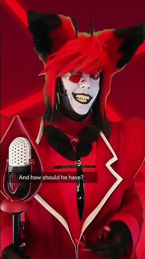 Hazbin Hotel Alastor The Radio Demon Cosplay acting Kisses #alastortheradiodemon