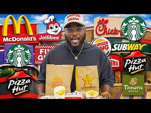 I Ate at ALL 50 Fast Food Chains in America!! (WORST to BEST)