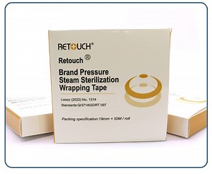 [Hot Item] Medical Autoclave Chemical Steam Sterilization Indicator Tape Roll Adhesive Tapes