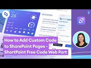 How to Add Custom Code to SharePoint Pages | ShortPoint Free Code Web Part