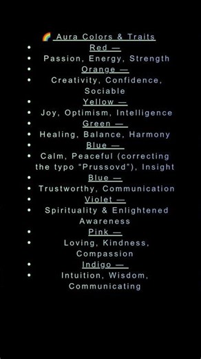 🌈 Aura Colors & Their Meanings | What Your Aura Says About You