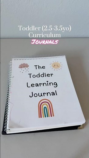 Toddler Curriculum Learning Journals #homeschoolcurriculum #curriculumpicks #learningathome
