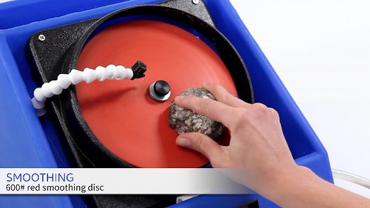 Watch Hi-Tech Diamond 8" Slant Cabber - Polishing a geode on Amazon Live