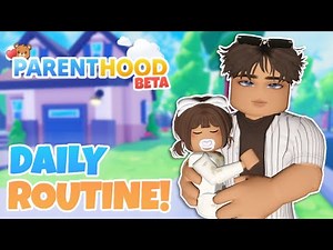 DAILY ROUTINE IN PARENTHOOD! Roblox Roleplay