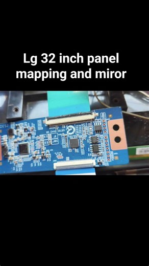 how to lg 32 inch panel mirror and mapping. new tcon lg.