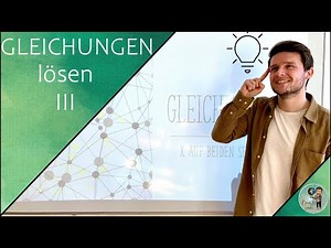 Solve equations - variables on both sides