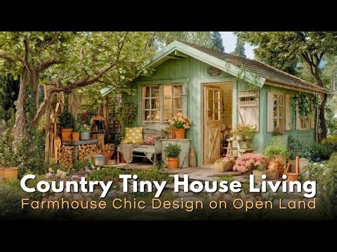 Country Farmhouse Chic Tiny Home 🏡 Acreage-Friendly Living & Cozy Interior Tour