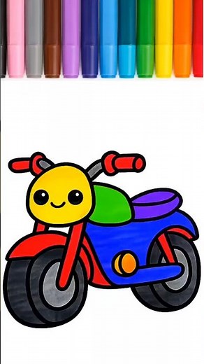 Anyone Can Draw This Motorcycle ✨🎨🏍