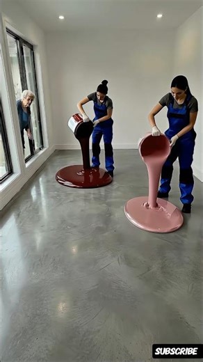 THIS FLOOR IS AWESOME 😳💖 Epoxy luxury floor