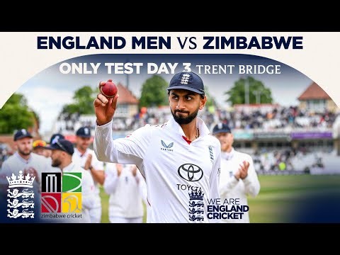 Bashir Takes 6-Wickets To Win Test! | Highlights - England v Zimbabwe Day 3 | Rothesay Test 2025