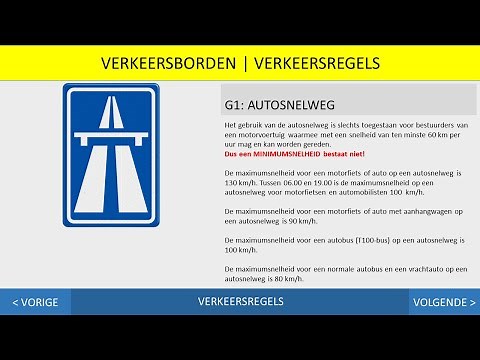 Traffic rules - Traffic signs - Car theory - Scooter theory - Motorcycle theory - Theoriecursus.nl