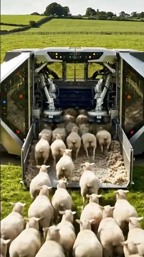 Sheep Wool Giant Machine