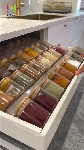 Perfect Kitchen Spice Drawer & Cabinet Design | Smart Kitchen Organization Ideas 2025