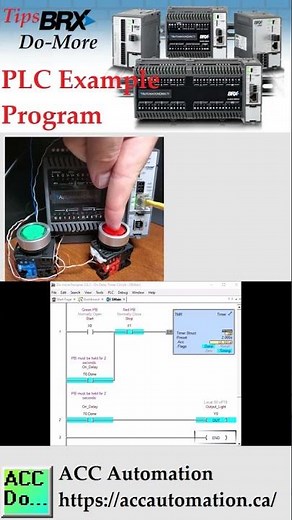Do-More PLC Program Example Timer On Delay