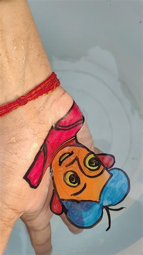 Crazy boy drawing on hand using magic ✨ #shorts #funny