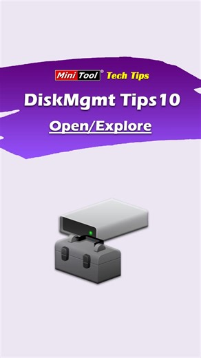 Disk Management Tips #10 - Open and Explore   In Disk Management, Open allows you to access all contents of a partition, while Explore quickly opens the partition’s root path for easy browsing. ✨ #WindowsTips #diskmanagement #windowstricks | MiniTool | Facebook