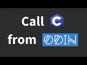 How to run C code from Odin