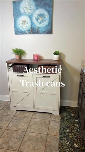 Smart Farmhouse Trash Can Cabinet for Kitchen Upgrades
