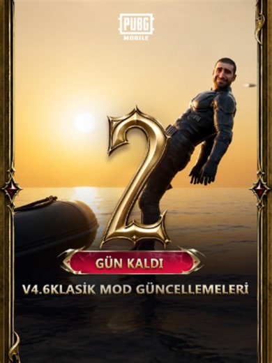 4.6 Sürümü KLASİK MOD GÜNCELLEMELERİ GELDİ! Yeni araç — Şişme Bot. ACE32 ve çeşitli 7,62 mm ateşli silahlar artık daha da güçlü. Yeni maç içi görevler — görevleri tamamlayarak ödüller kazanın Ve bu sadece başlangıç. 👀 V4.6, 9 Eylül'de çıkıyor — sadece 2 gün kaldı! Kimler hazır? 🙌 Hemen indirin: https://pubgmobile.go.link/PUBGM460CLASSIC #PUBGMOBILE #PUBGM460 #PUBGMCLASSICUPDATE