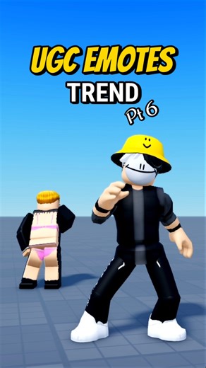 UGC EMOTES TREND!🌼 Part 6 #roblox #badrolblox
