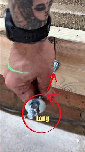 Smart Wood Framing Hack — Perfect Carriage Bolt Installation for Strong Structural Support!
