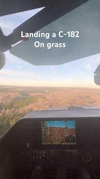 Landing a C-182 on Grass in #c182 #cessna #skylane #landing #grassstrip #aviation #flying #airplane