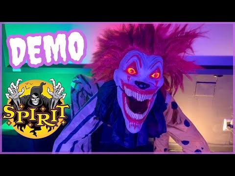 Spirit Halloween Carnival Creeper Animatronic Demo