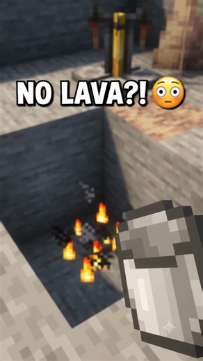 How to Make an Infinite Lava Source in Minecraft! 🪣🔥