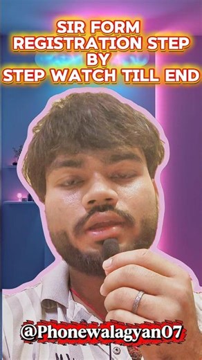 SIR form bhare step by step #youtubeshorts #tech #phonewalgyan07 #trending #shorts