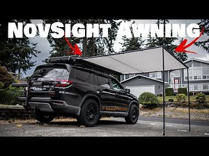 Installing HUGE Novsight 8.2 FT Awning on the 2025 Honda Pilot Trailsport