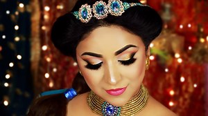 Princess Jasmine hair & makeup tutorial