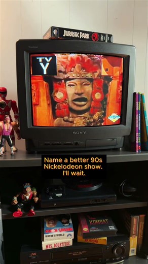 Name a Better 90s Nickelodeon Show. I'll Wait. | Legends of the Hidden Temple on a Real CRT