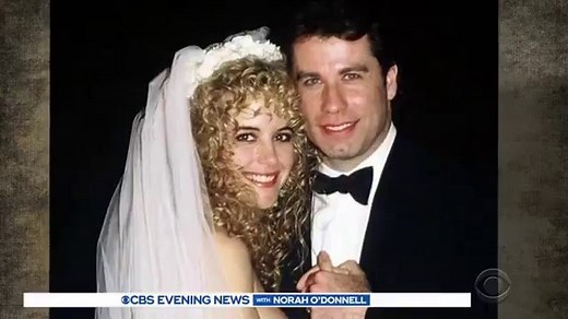 KELLY PRESTON 1962-2020: Hollywood is mourning the loss of actress Kelly Preston, who died from breast cancer at the age of 57 on Sunday. Preston, who was John Travolta’s wife of nearly 30 years, starred in iconic movies such as “Jerry Maguire” and “Twins.” https://cbsn.ws/2Cuihm0 | CBS Evening News