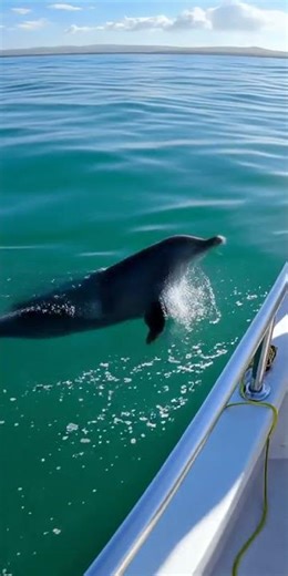 A dolphin helping fishermen catch more fish