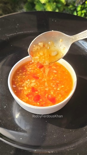 homemade Thai sweet Chili sauce‼️#ridoyferdouskhan #sweetchillisauce #cpstylesweetchillisauce