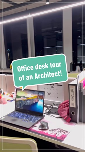 Office Desk Tour of an Architect: Workspace Setup