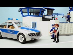 The Fake Policeman Playmobil Movie Police Command Center stop motion