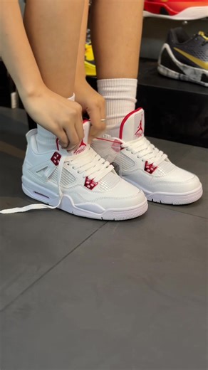 J4 Metallic Red | Message po kayo sa aming facebook page: XIAN KICKS or Click the link on my bio.