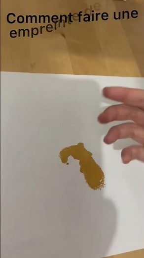 tutoriel de comment faire une empreinte de pied. (rapide et simple)