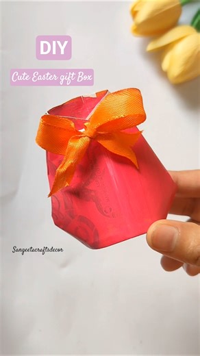 DIY EASTER Box from Paper Cup 🎁 #diy #gift #papercupcraft #eastergift