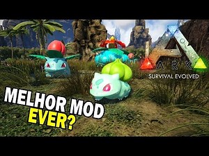 NOSTALGIA PURA! BATALHAS E EVOLUÇÕES! MELHOR MOD DE POKÉMON? POKE ARK SURVIVAL EVOLVED