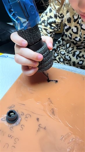 My 5-Year-Old Daughter's First Tattoo Practice