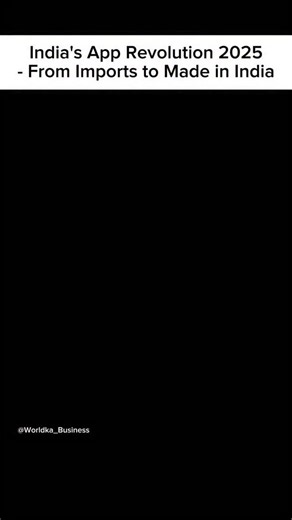 ɪɴᴅɪᴀ ꜰᴀᴄᴛ | ᴛᴏᴘ ʙᴜꜱɪɴᴇꜱꜱ | ꜰɪɴᴀɴᴄᴇ | ʀᴇᴀʟ ᴅᴀᴛᴀ on Instagram: "“India’s App Revolution 🇮🇳 | Replacing Global Giants!” Made in India is not just a slogan — it’s the future 🌏💪 From search engines to chat apps, Indian startups are rising strong against global tech giants. Which Indian app do you use daily? 👇 #DigitalIndia #apprevolution #ᴍᴀᴅᴇɪɴɪɴᴅɪᴀ #indianapps #techrevolution #atmanirbharbharat #startupindia #digitalindia #appinnovation #indiantech #supportindian #newindia #indiarising #desiv
