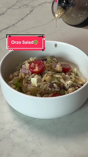 Delicious Orzo Pasta Salad Recipe with Fresh Veggies