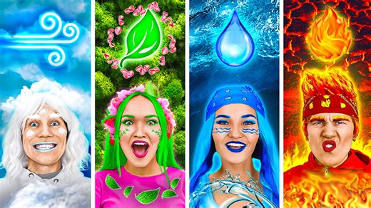 FOUR ELEMENTS IN COLLEGE || Air VS Earth VS Water VS Fire Students!