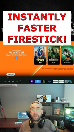 INSTANTLY FASTER FIRESTICK! #firestick #firetvstick #fyp #firesticktips #firesticktv #firesend | Doc Squiffy & FireSend
