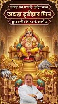 অপার ধন সম্পত্তি প্রাপ্তির জন্য অক্ষয় তৃতীয়ার দিনে কুবেরজীর উদ্দেশ্যে করণীয় !! #arunsachdev #shorts