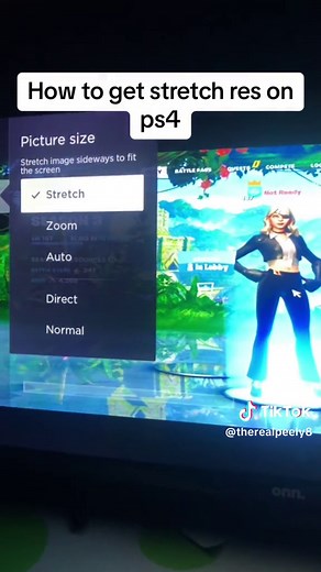 Btw if your tv has picture settings #fortnite | how to get stretch res on ps5
