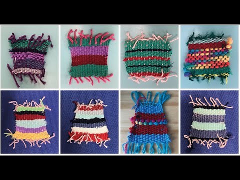 How to Weave on a Cardboard Loom Tutorial