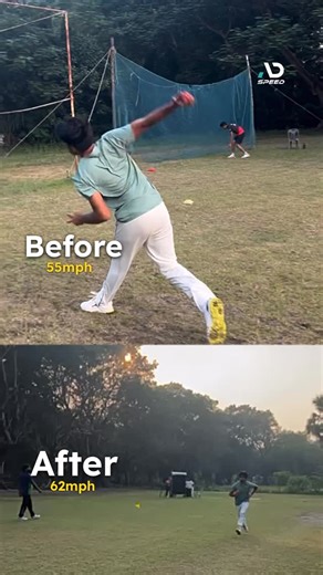 Anirban Datta || High Performance Fast Bowling Coach on Instagram: "Transformation Series | Before ➝ After ⚡️ Meet Chirag from Bangalore. In the before clip, you’ll notice a low-energy run-up — shorter strides, heel strike in the penultimate and impulse strides, and reduced momentum going into the delivery. This led to a stumble reflex at front foot contact, lateral fall, and excessive side flexion due to ineffective non-bowling arm usage. Fast forward to the after clip 👇 You can clearly see lo